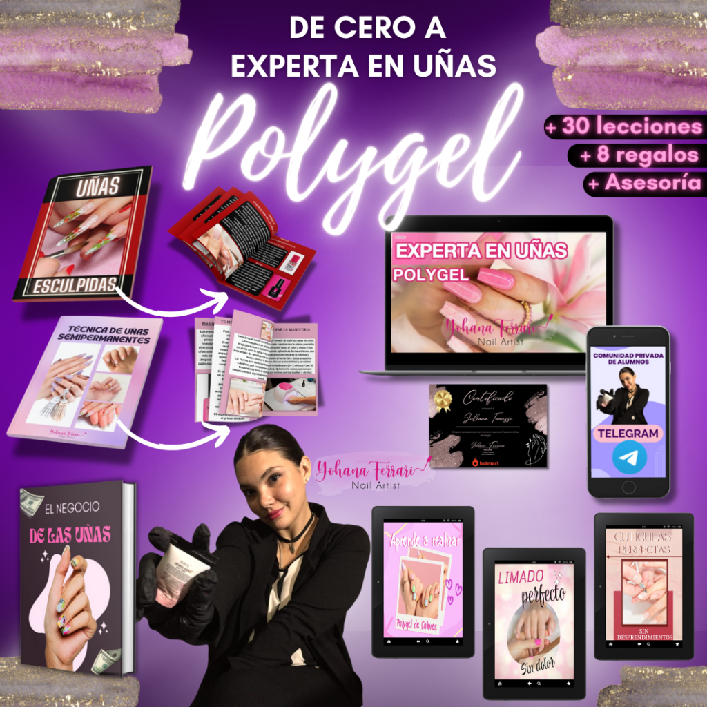 Curso Uñas Polygel de Yohana Ferrari